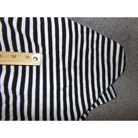 Agnes & Dora Black Pocket Forever Cardigan Double Stripe Size SM NWOT - Picture 8 of 8